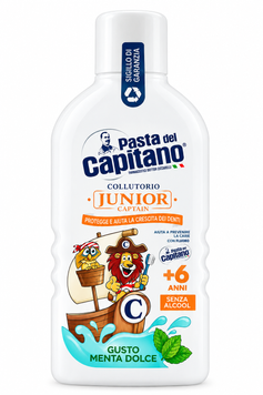 Дитячий ополіскувач для ротової порожнини Pasta del Capitano Junior &laquo;Солодка м&rsquo;ята&raquo;, 400 мл SH-0607 фото