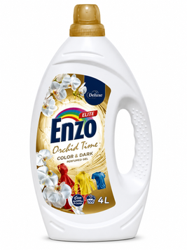 Парфумований гель для прання кольорових і темних речей Enzo Elite Orchid Time Color & Dark, 4 л SH-0063 фото