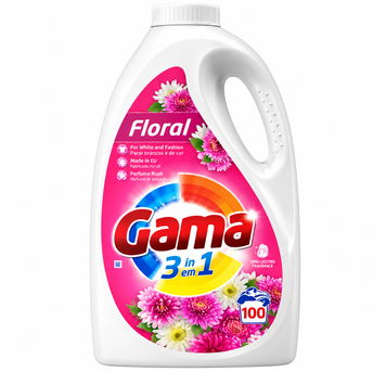 Гель для прання Gama 3 в 1 Floral &laquo;Квіткова свіжість&raquo;, 4,5 л (100 прань) SH-0667 фото