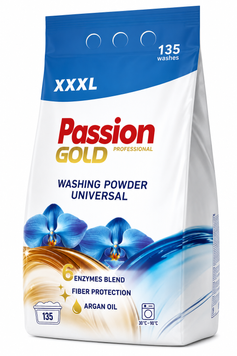 Пральний порошок Passion Gold Universal XXXL, 135 прань, 8,1 кг SH-0277 фото