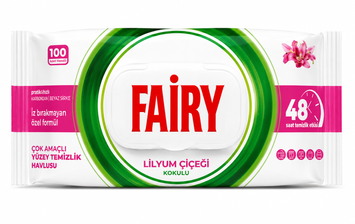 Вологі серветки для прибирання Fairy Lily, 100 шт SH-0030 фото