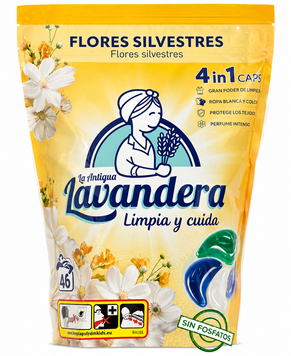 Капсули для прання La Antigua Lavandera 4in1 Flores Silvestres, 46 шт. SH-0183 фото