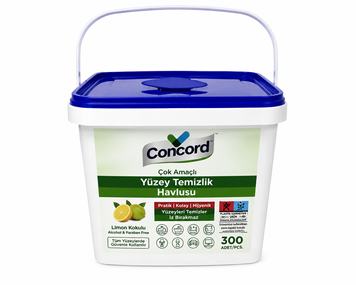 Універсальні вологі серветки для прибирання Concord Lemon, 300 ш SH-0036 фото