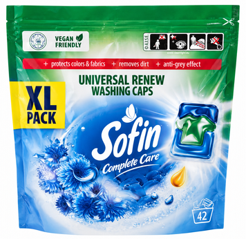 Універсальні капсули для прання Sofin Complete Care Universal Renew, 42 шт SH-0638 фото