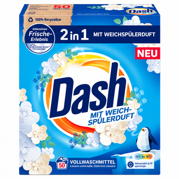 Пральний порошок Dash 2в1 для білих і світлих речей, 50 прань SH-0339 фото