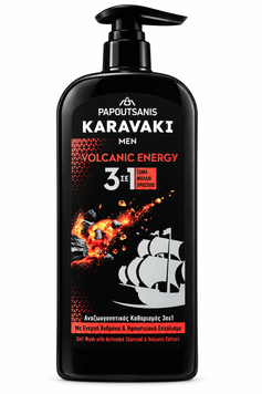 Гель для душу Karavaki Men Vulcanic Energy 3 в 1, 550 мл SH-0596 фото